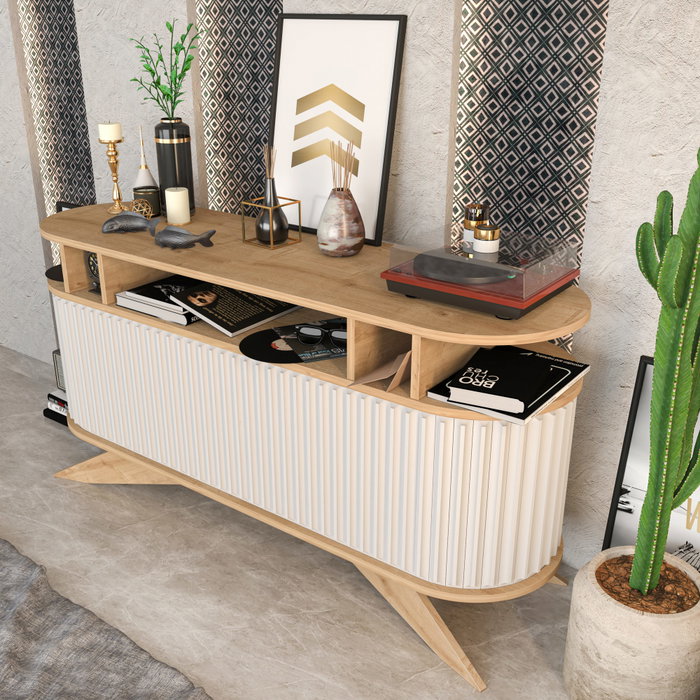 Hanah Home Stor Aparador Roble y Blanco
